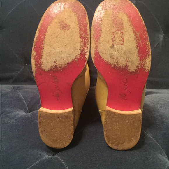 Yellow Leather Riding Boot - Picture 4 of 6